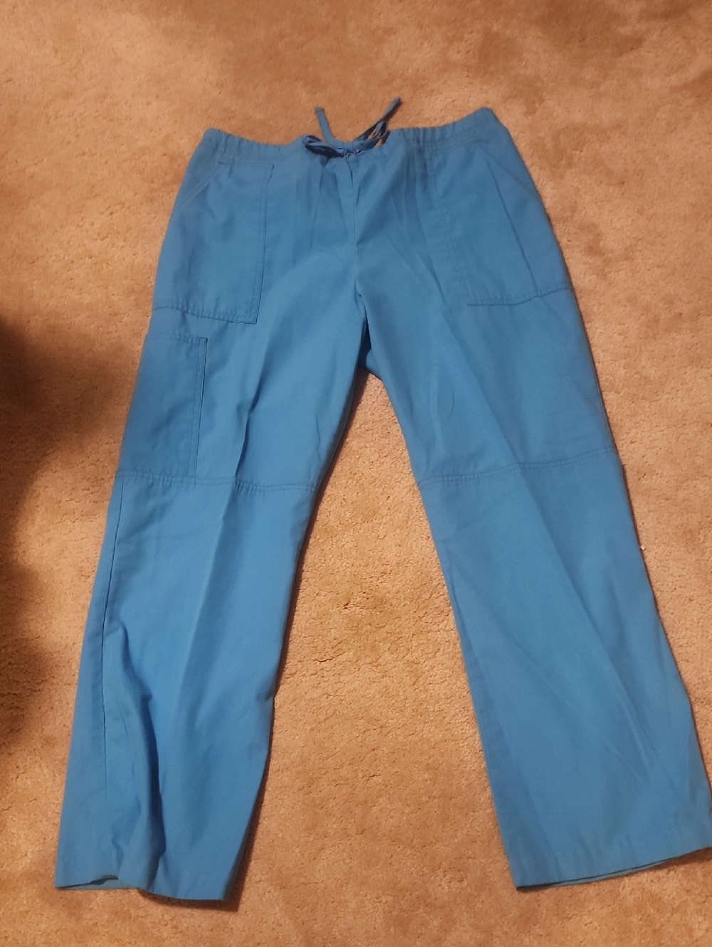 Women's Blue Drawstring Casual Pants